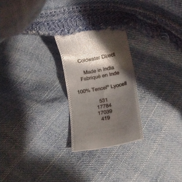 NWT Coldwater Creek Indigo Shirt 2X - Picture 7 of 11